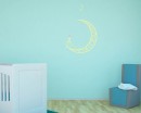 Moon with Candle Nursery Sticker